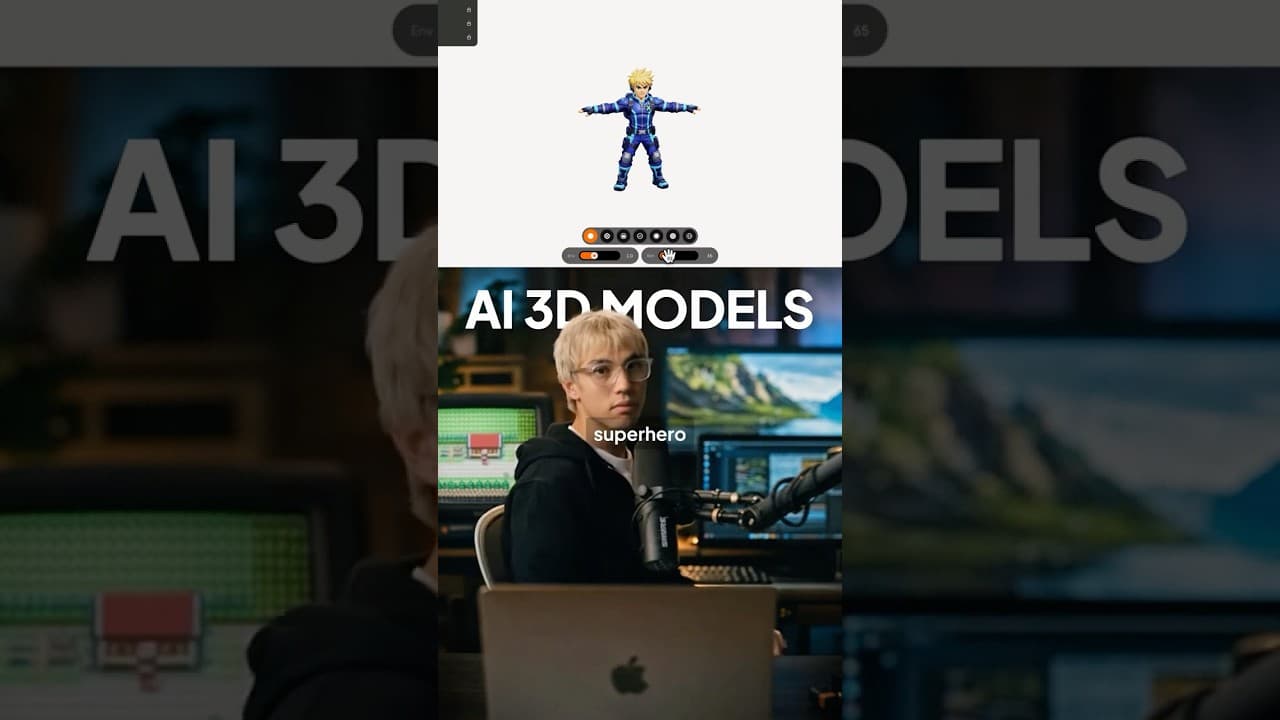 Game Character Model with AI #3dai #ai3d #aidevelopment #3dmodeling #3dgamedevelopment #3dcharacter