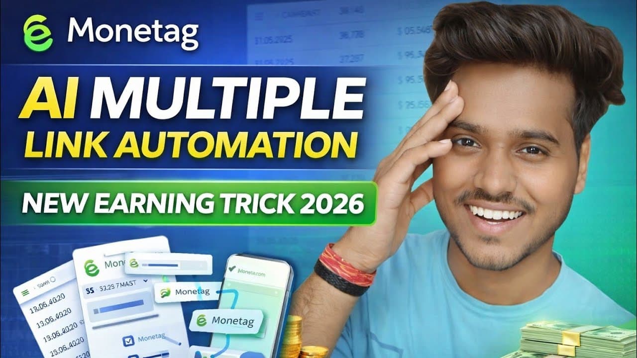 Monetag Ai Multiple link Automation | Monetize Your Social & Organic Website Traffic