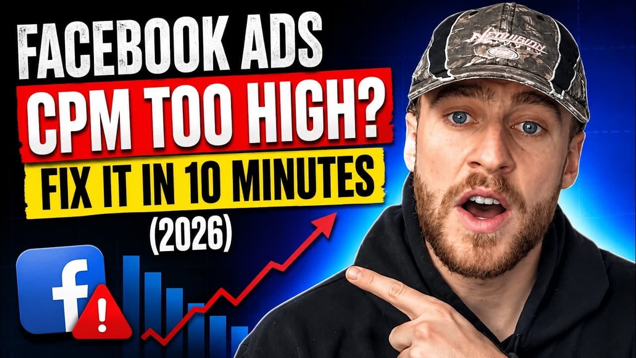 Facebook Ads CPM Too High? Fix It In 10 Minutes (2026)