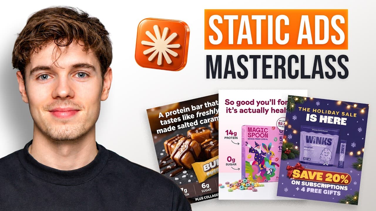 How to Make 100 Static Ads/Day in Claude Code (Full Step-by-Step Walkthrough)
