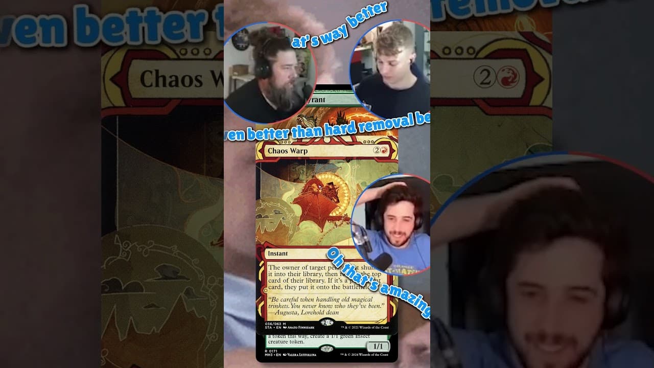 Chaos Warp **crosses fingers** #mtg #commander #commanderclash