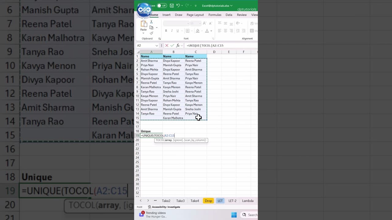 This Excel trick saves hours of manual work #productivity #tutorial
