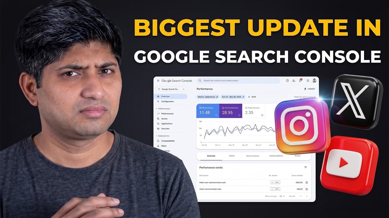 Connect Instagram, Twitter, TikTok, and YouTube with Google Search Console