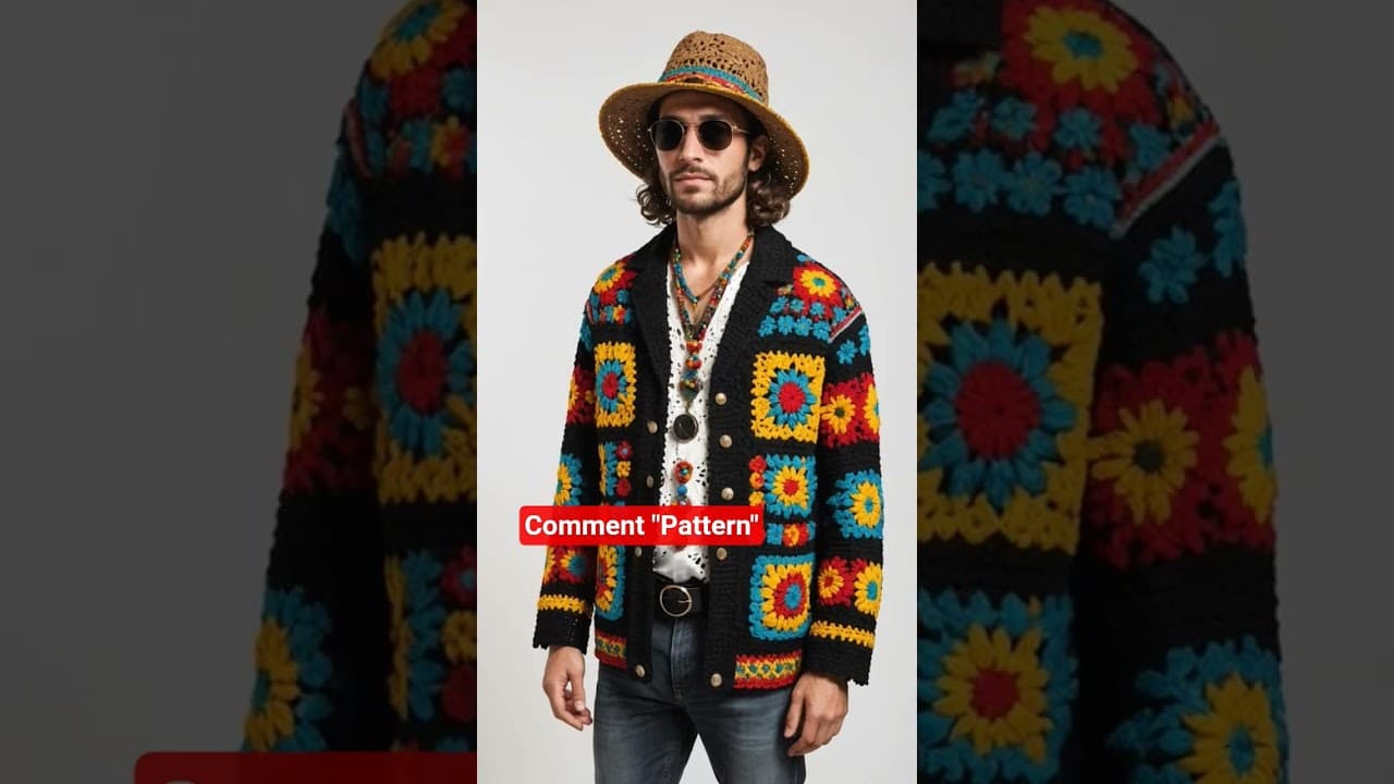 10 Men Crochet Cardigan Ideas for Online Business #shorts #businessideas