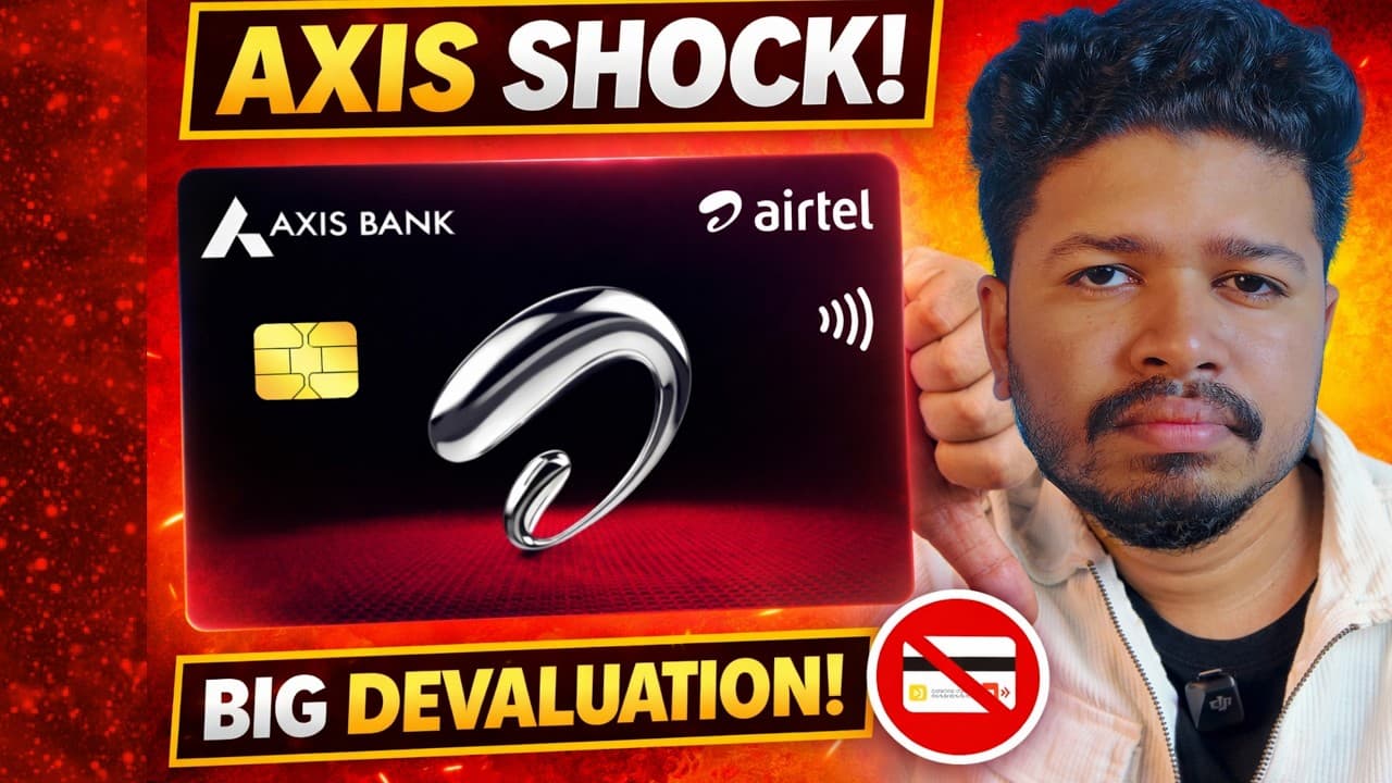 Airtel Axis Bank Credit Card വലിയ Devaluation 😳 ഇനി Cashback ഇല്ലേ? Full Details Malayalam