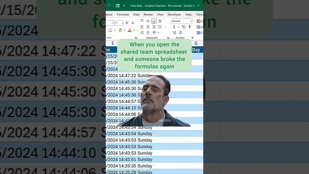 Excel Tips Every Week! #excelcourse #funny #memes #tutorial