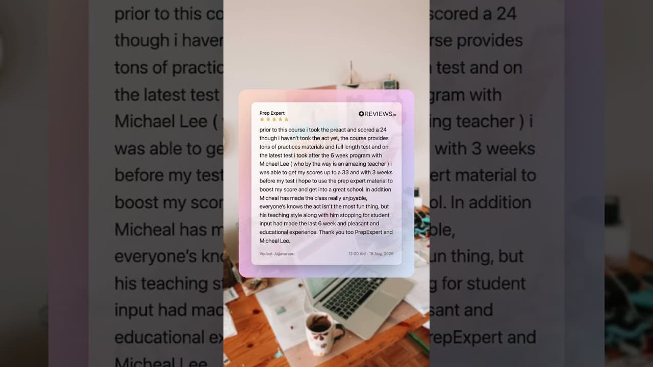 "I enjoyed learning from Miguel Chavira and he helped me increase my score from 1210 to a 1430."