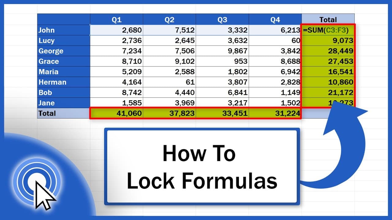 How To Lock Formulas in Excel (The Easiest Way)