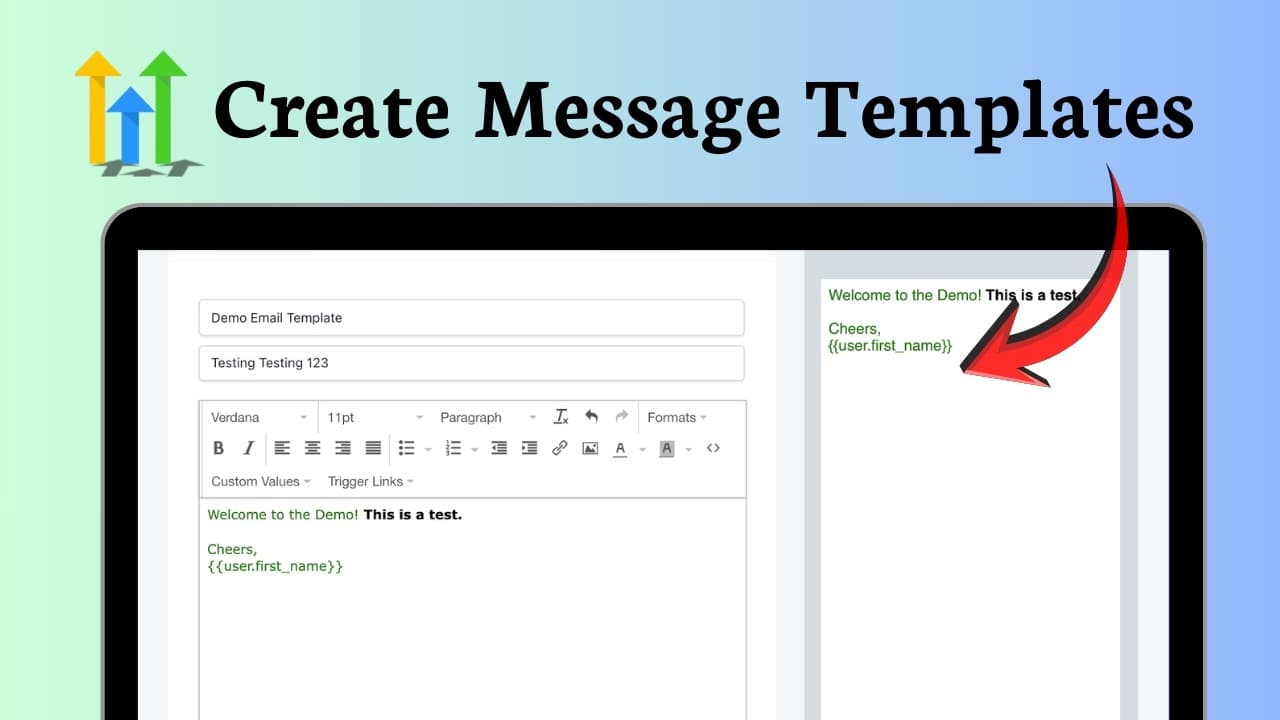 How to create email and text message templates in GoHighLevel
