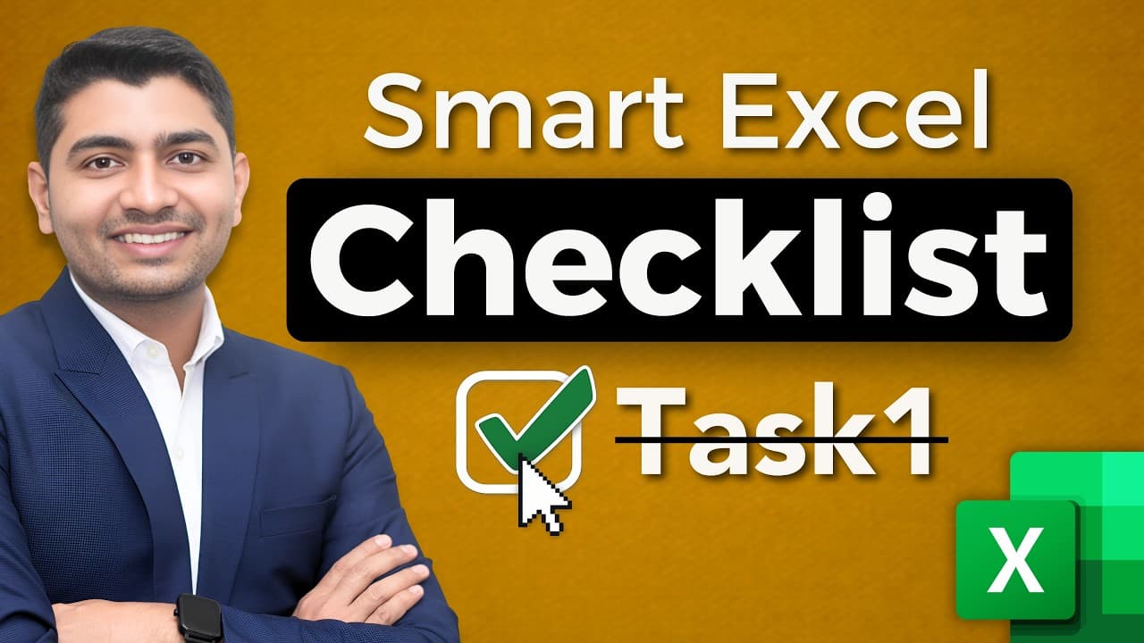 Make Interactive To-Do List in Excel | Checkbox & Conditional Formatting