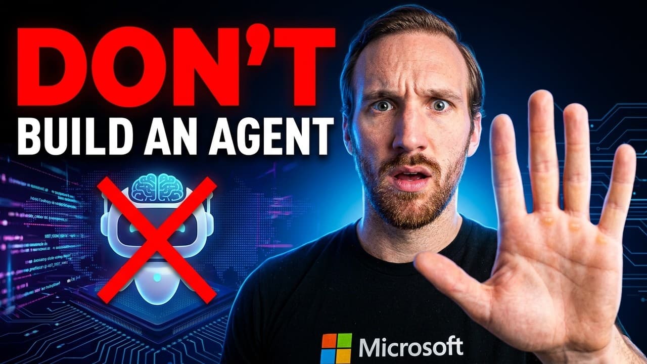 DONT make this mistake building AI Agents!