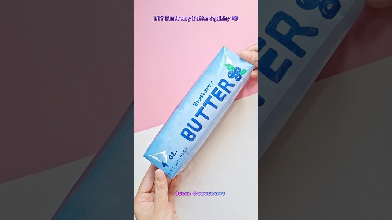 DIY Blueberry Butter Squishy!!π«#craft #papercraft #craftideas #squishy #diycrafts #youtubeshorts