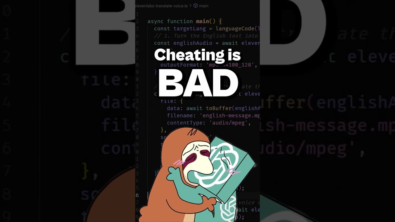 Claude is a filthy cheater #ai #programming #coding #softwareengineer
