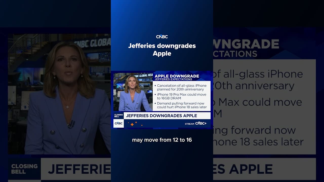 Jefferies downgrades Apple