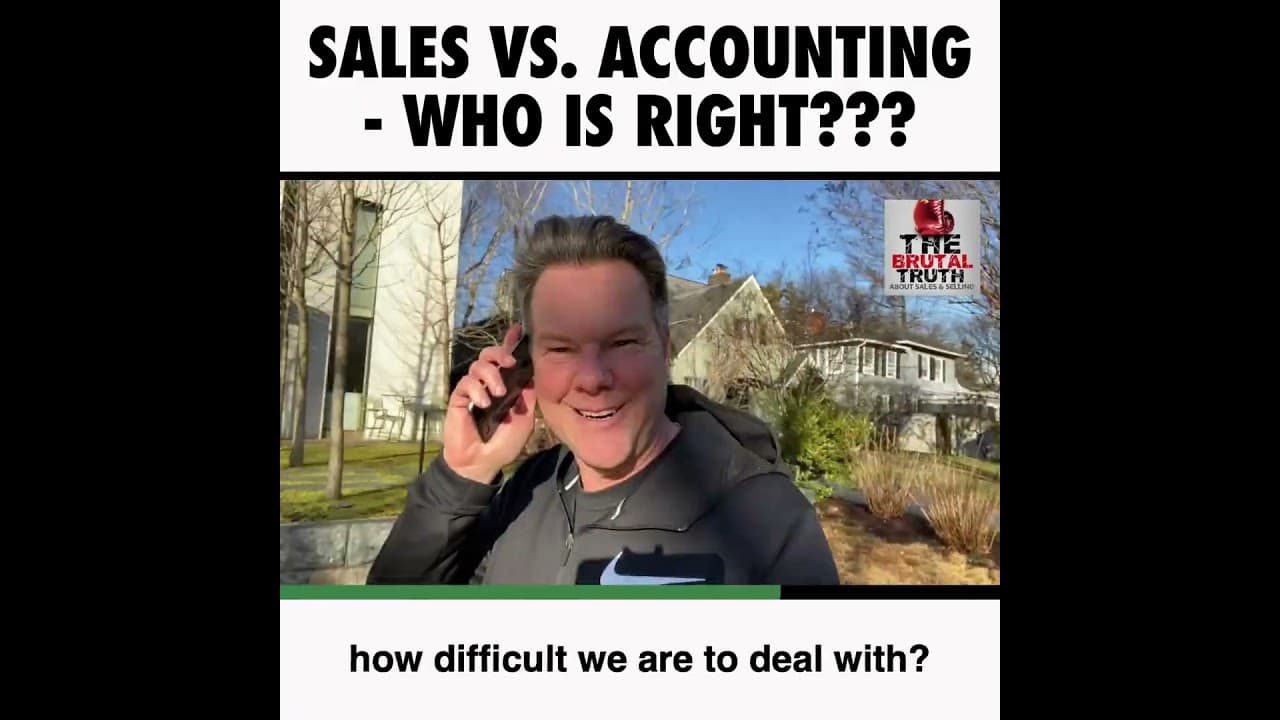 SALES VS. FINANCE - WHO IS RIGHT???