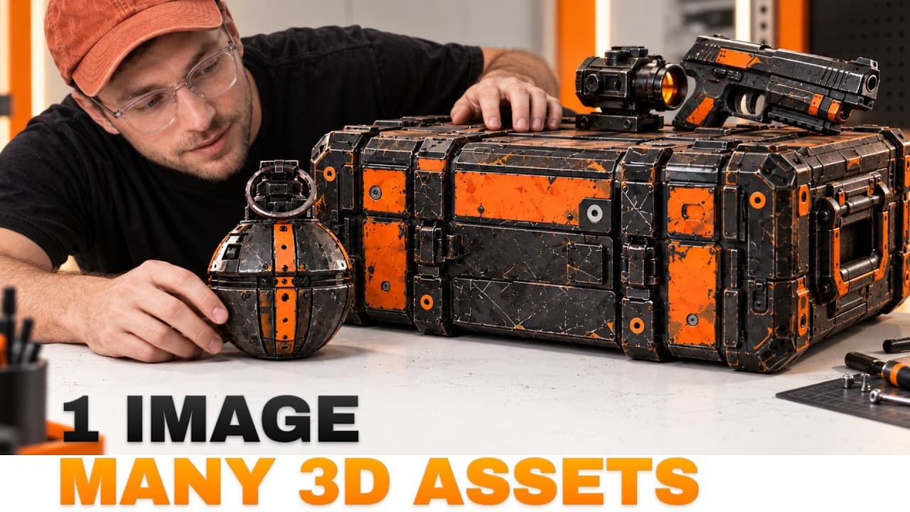 From One 3D Asset To Complete Asset Pack with Customuse AI