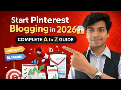 Start Pinterest Blogging in 2026 | How to Drive Website Traffic From Pinterest