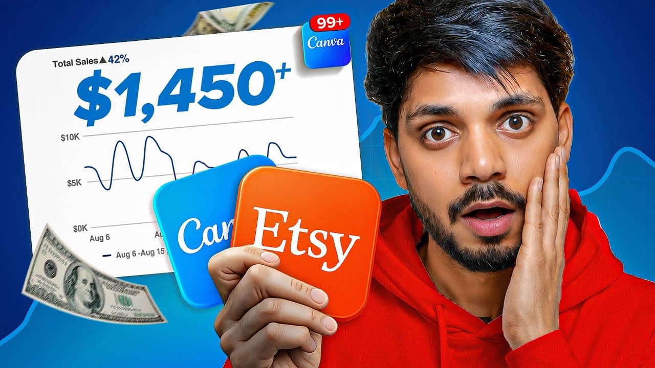 How I Made My First $1,000 Selling Canva Templates on Etsy (Life Changed After That)