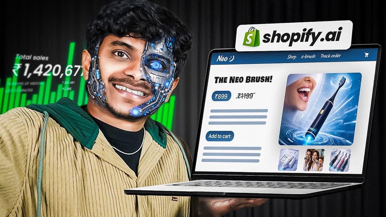 How To Create Shopify Store Using AI (One Click)⚡