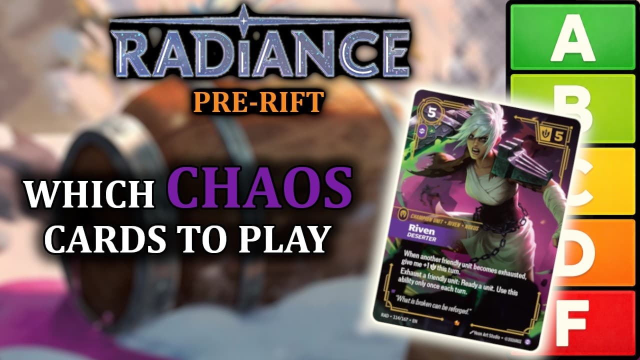 ALL CHAOS Cards RATED for Radiance Pre-Rift! | Riftbound Set Review