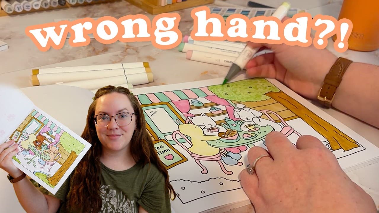 coloring bobbie goods with my RIGHT hand (i’m a lefty)
