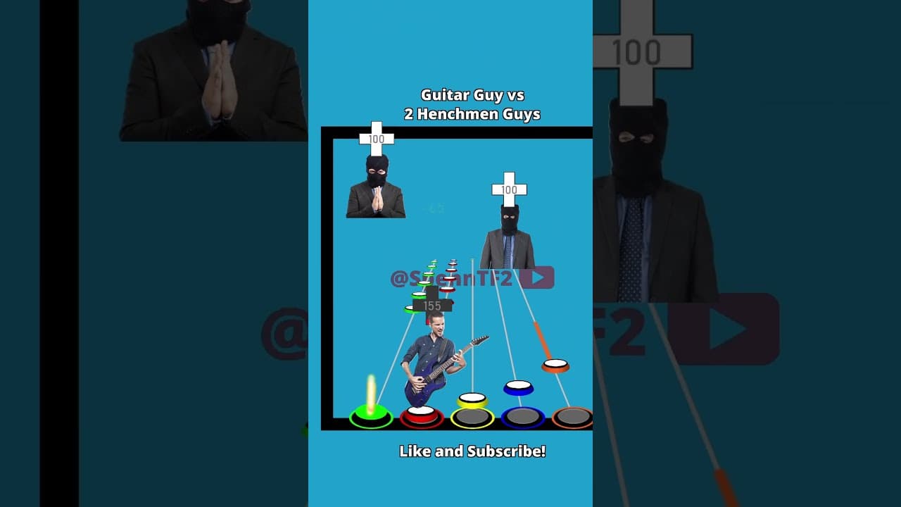 Guitar Guy vs Henchmen Guys