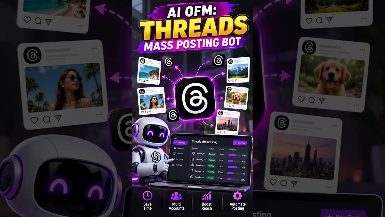 AI OFM: Threads Mass Posting Bot