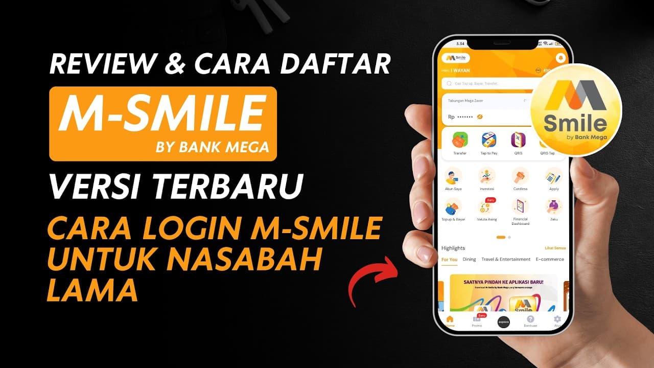 Panduan Lengkap Cara Daftar M-Smlie Bank Mega Versi Terbaru