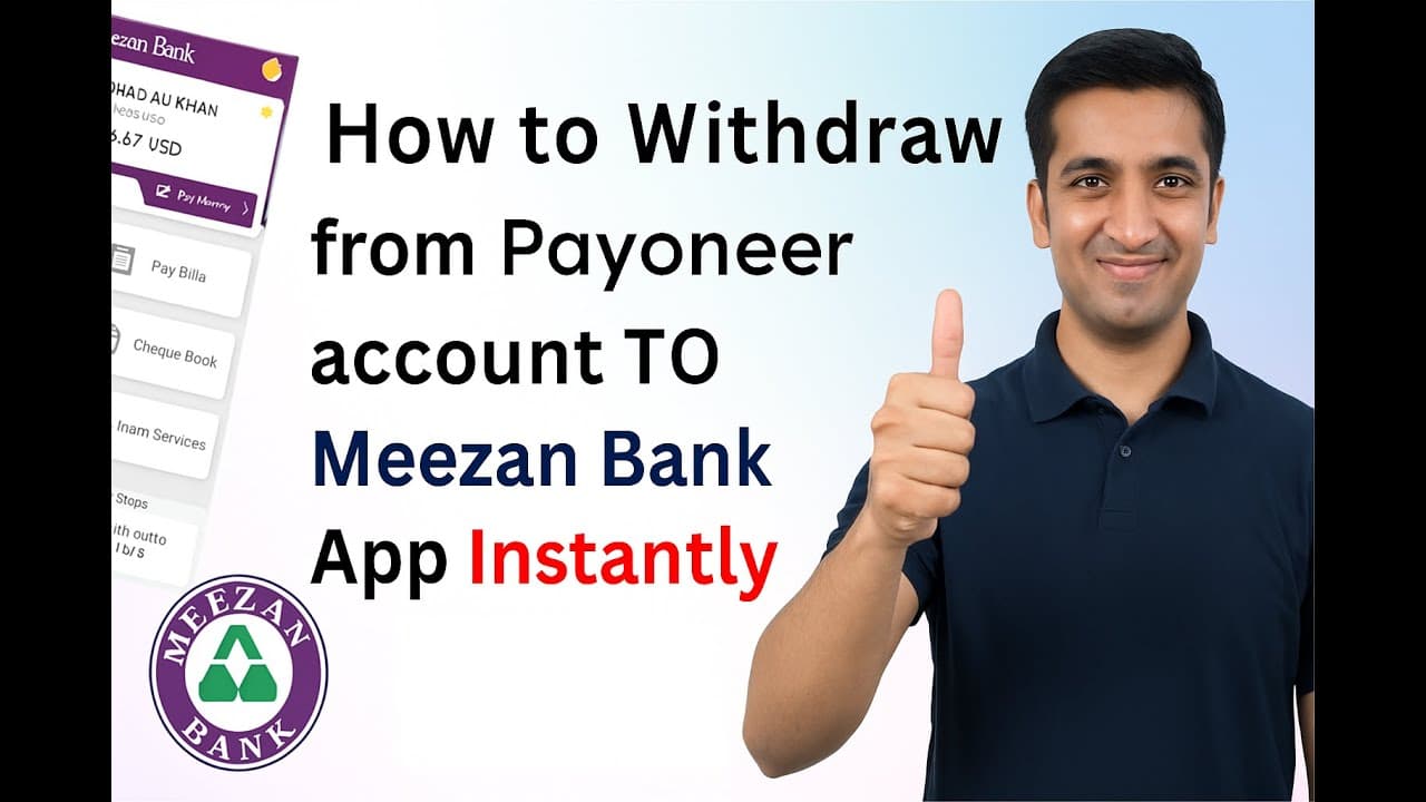 How to Withdraw Money from Payoneer to Meezan Bank Account