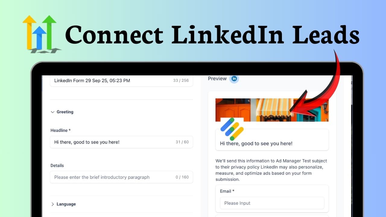 How to connect LinkedIn lead forms with GoHighLevel