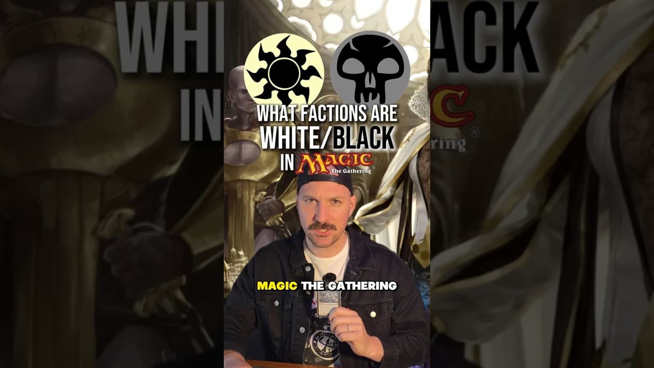 What are the lore factions that use the white and black color-pair in magic the gathering?