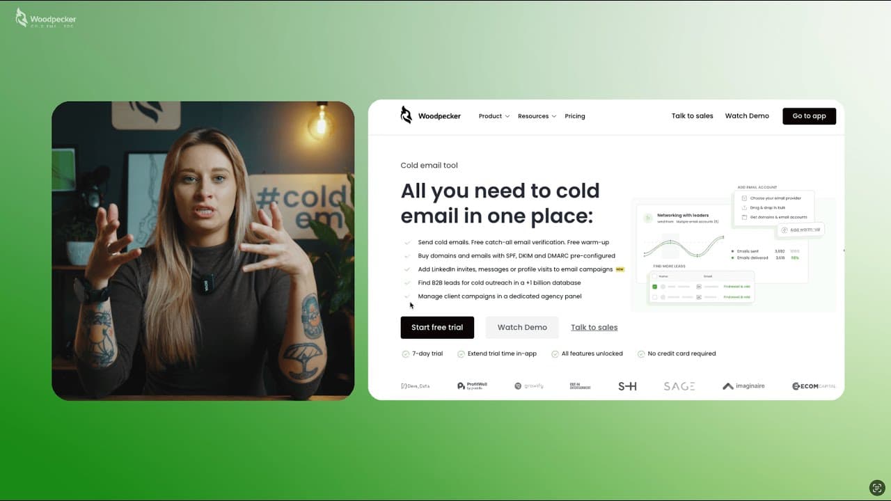 Woodpecker Cold Email Tool