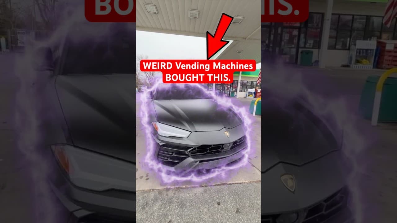 WEIRD Vending Machines Bought Him a Lamborghini