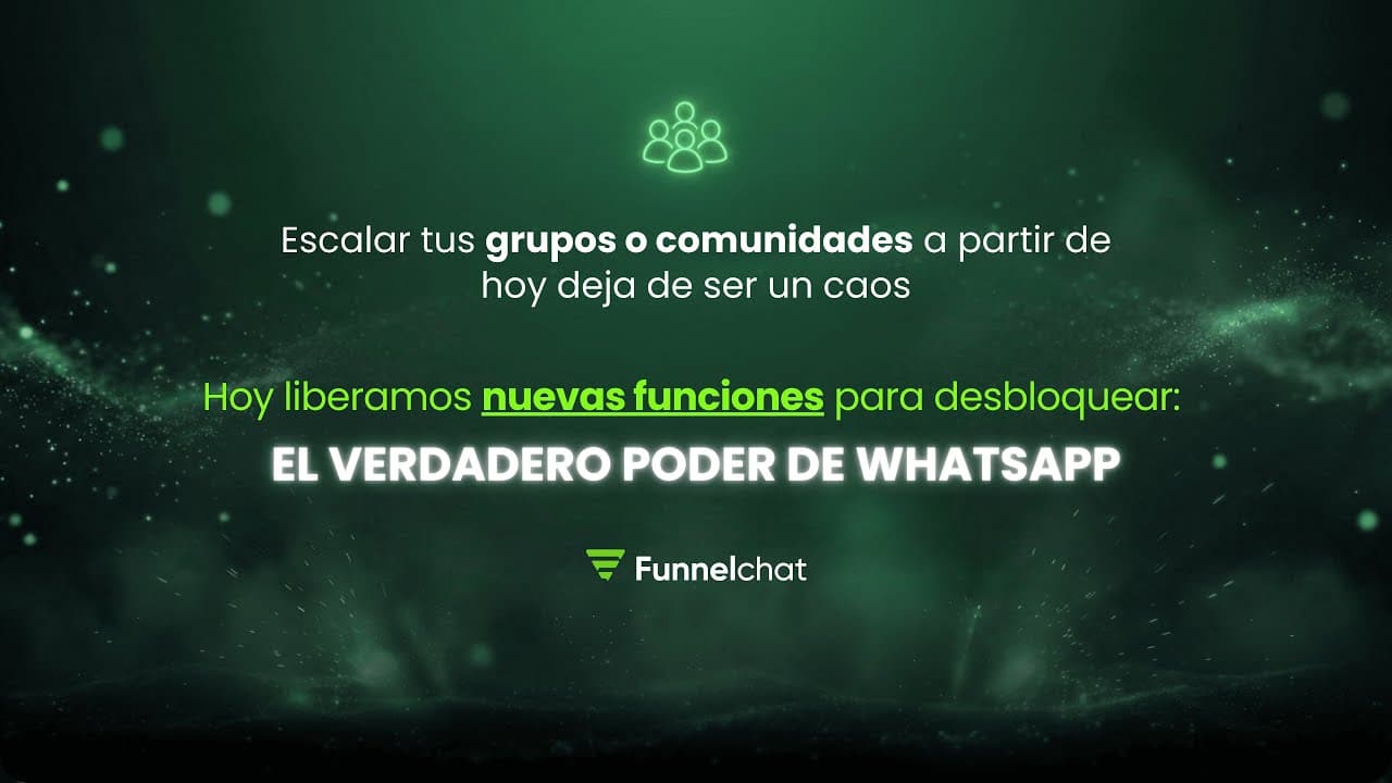 La primera gestión inteligente de grupos y comunidades en WhatsApp