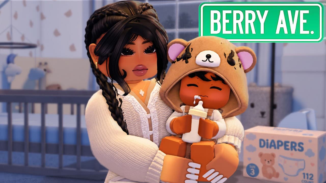 MOM & NEWBORN BABY COZY STORMY FALL DAY INDOORS ROUTINE! *VOICED* BERRY AVENUE ROBLOX