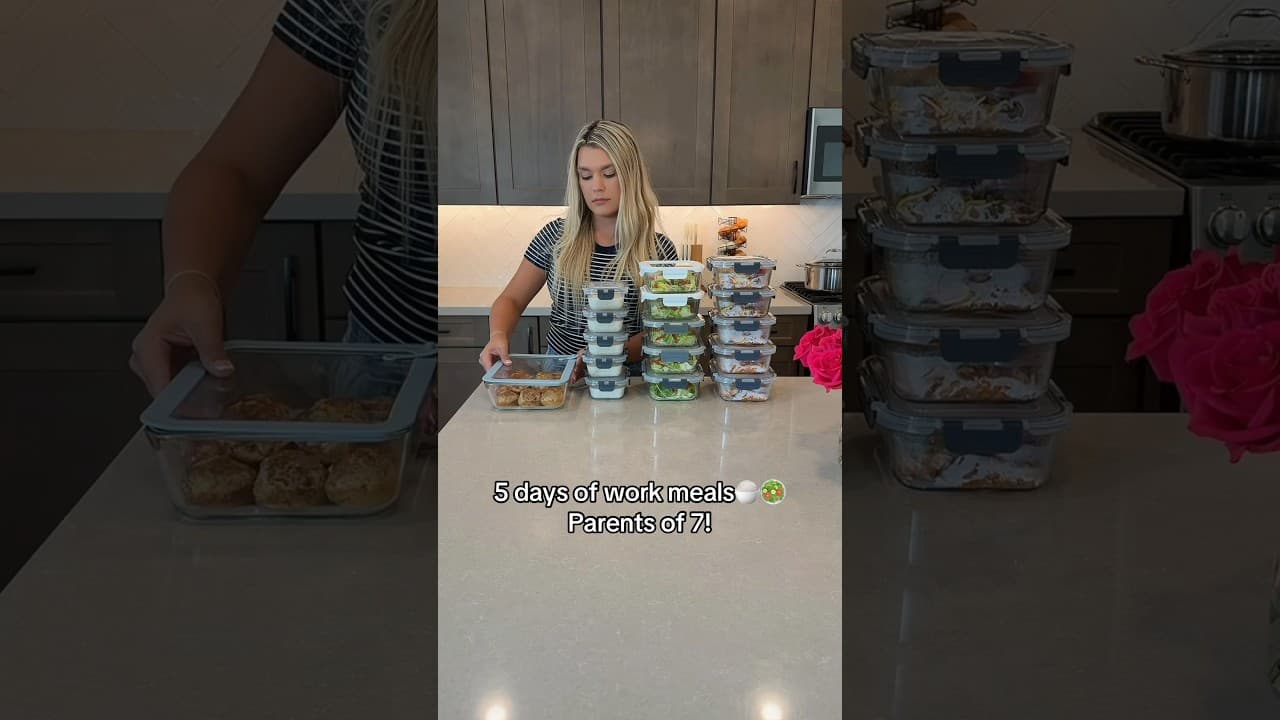 Meal prep is done for the week! #mealprep #mealprepping #mealplanning #momof7 #lunchtime