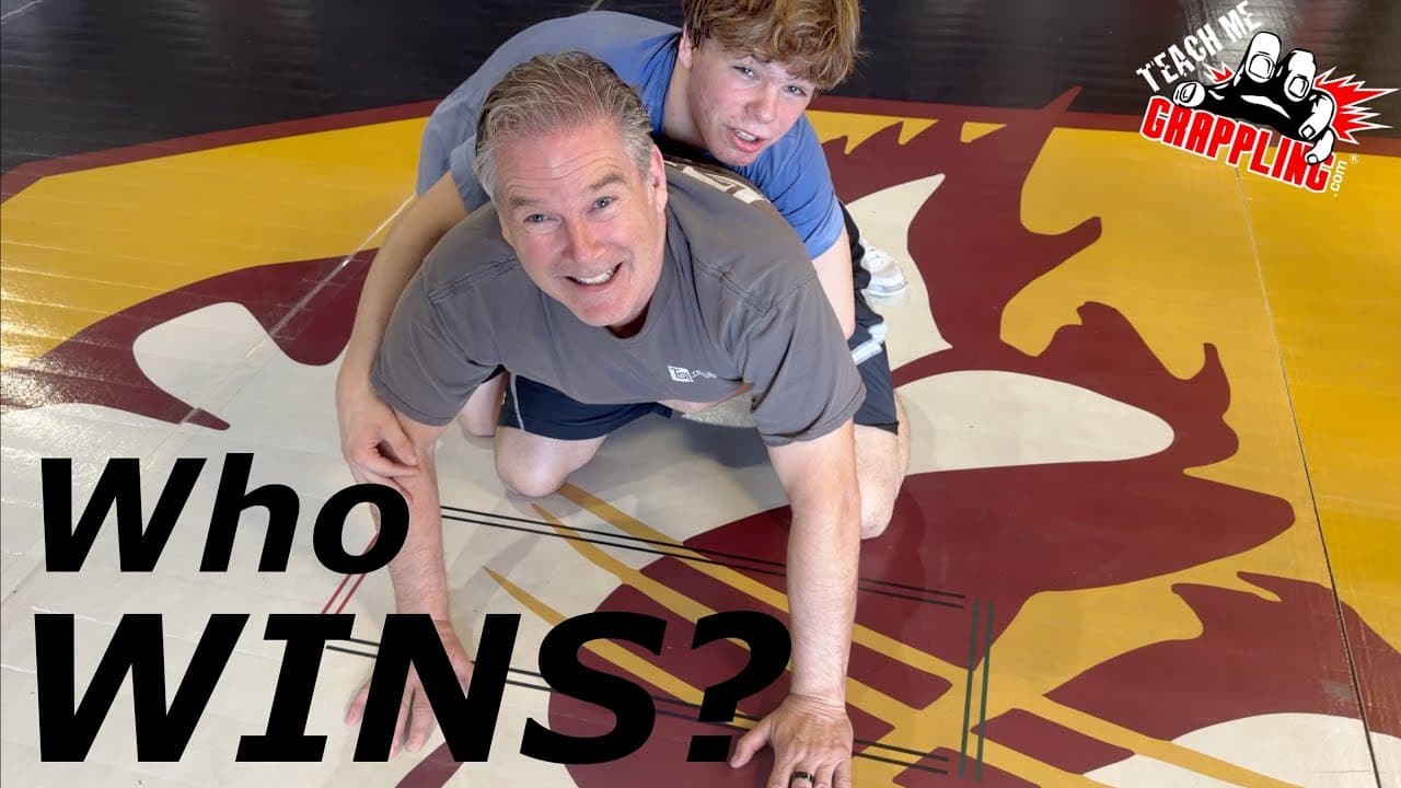 Dad VS Son WRESTLING!