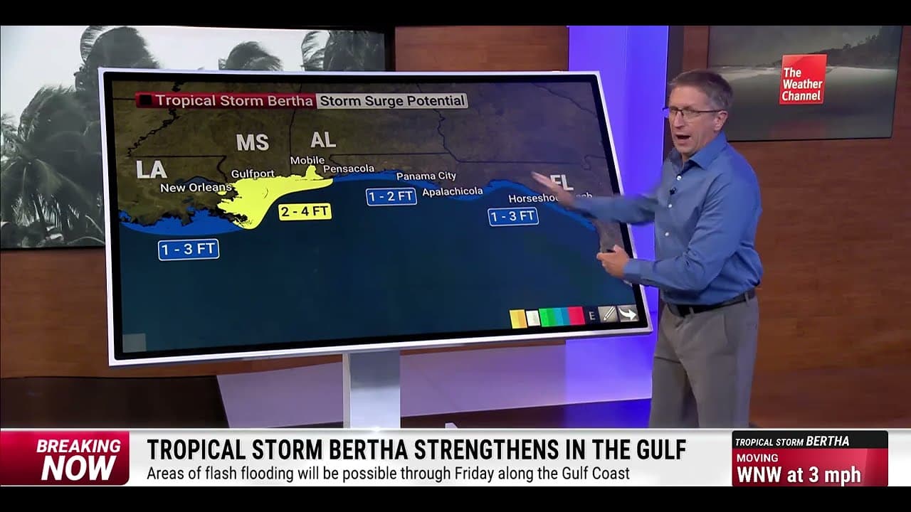 BREAKING: Tropical Storm Bertha Forms in Gulf