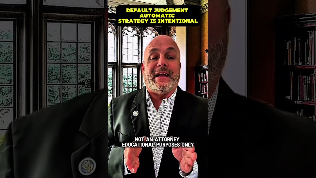 Default Judgments Are Automatic — Strategy Is Intentional | Debt Lawsuit Defense #debtlawsuit