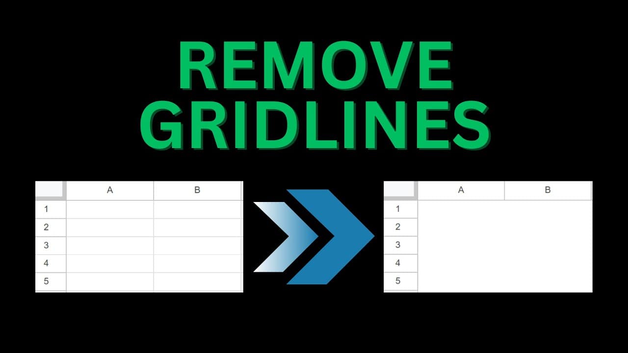 How to Remove Gridlines in Google Sheets