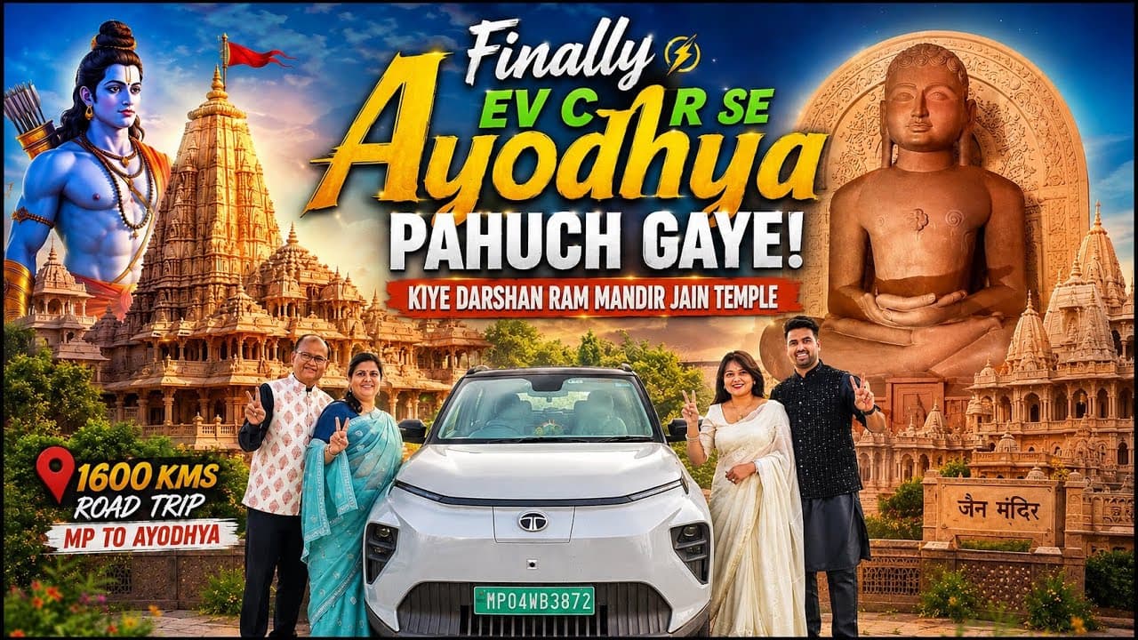 Lucknow to Ayodhya in Tata Punch EV | Exploring Ayodhya & Jain Temples | Day 2 of 1600kms Round Trip