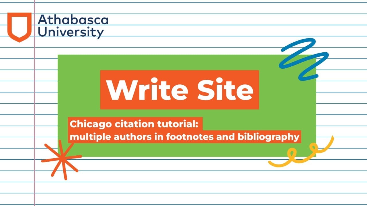 Chicago citation tutorial: multiple authors in footnotes and bibliography