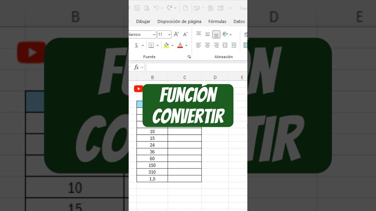 Convierte minutos a segundos en Excel con CONVERTIR