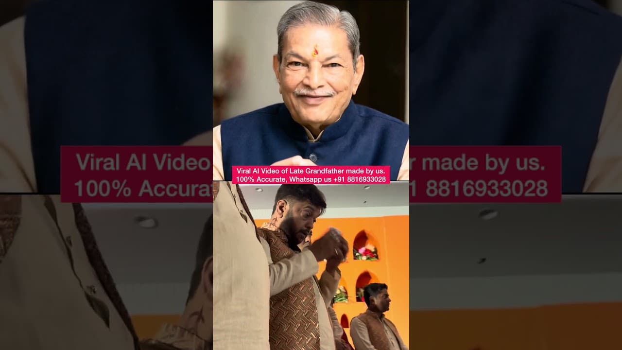 Viral AI video in Indian Wedding made by us #wedding #indian #aivideo #grandfather #clonevideo #ai