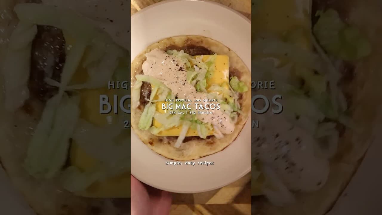 High Protein Big Mac Tacos #shorts #bigmac #taco #fitness