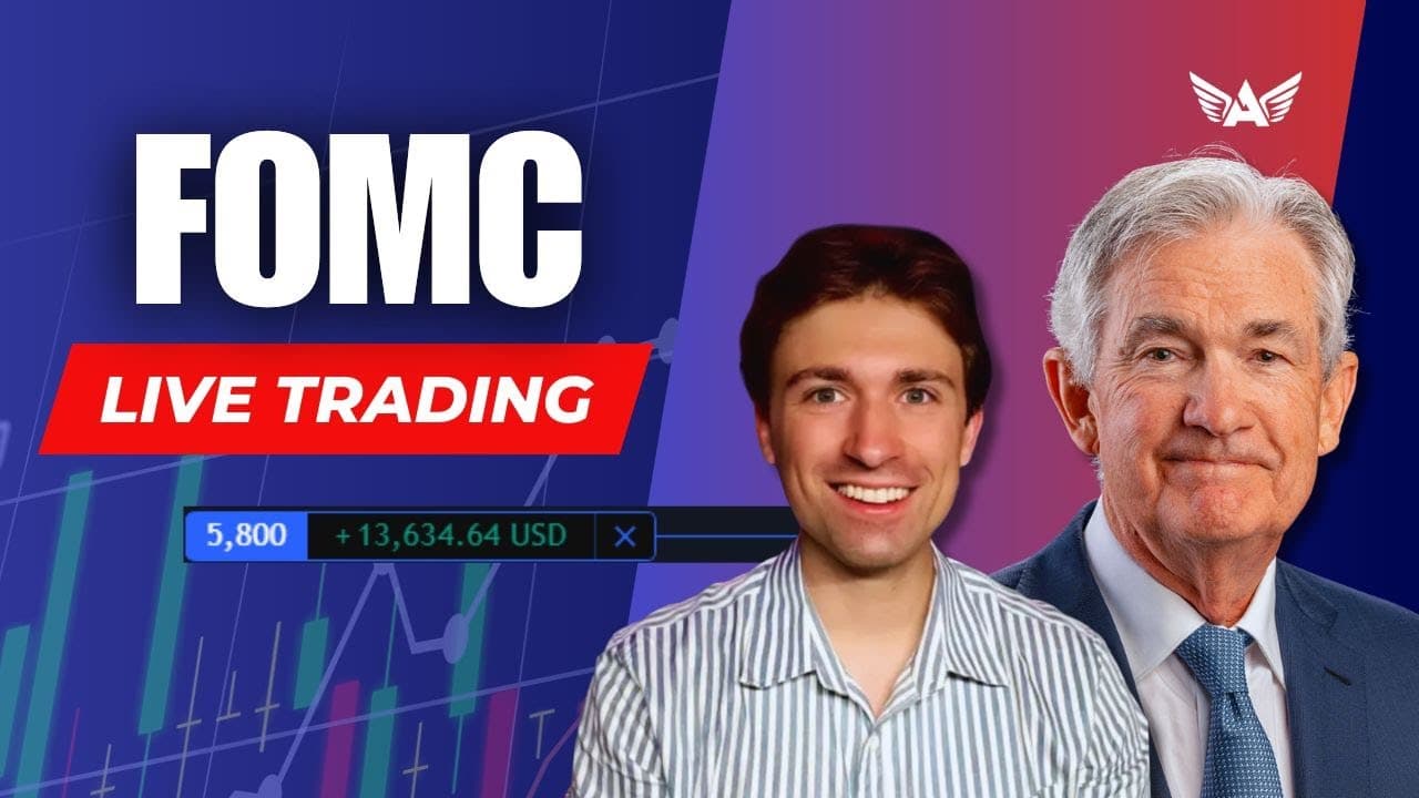 Live Trading FOMC GOLD, USD, SPX500 & More!