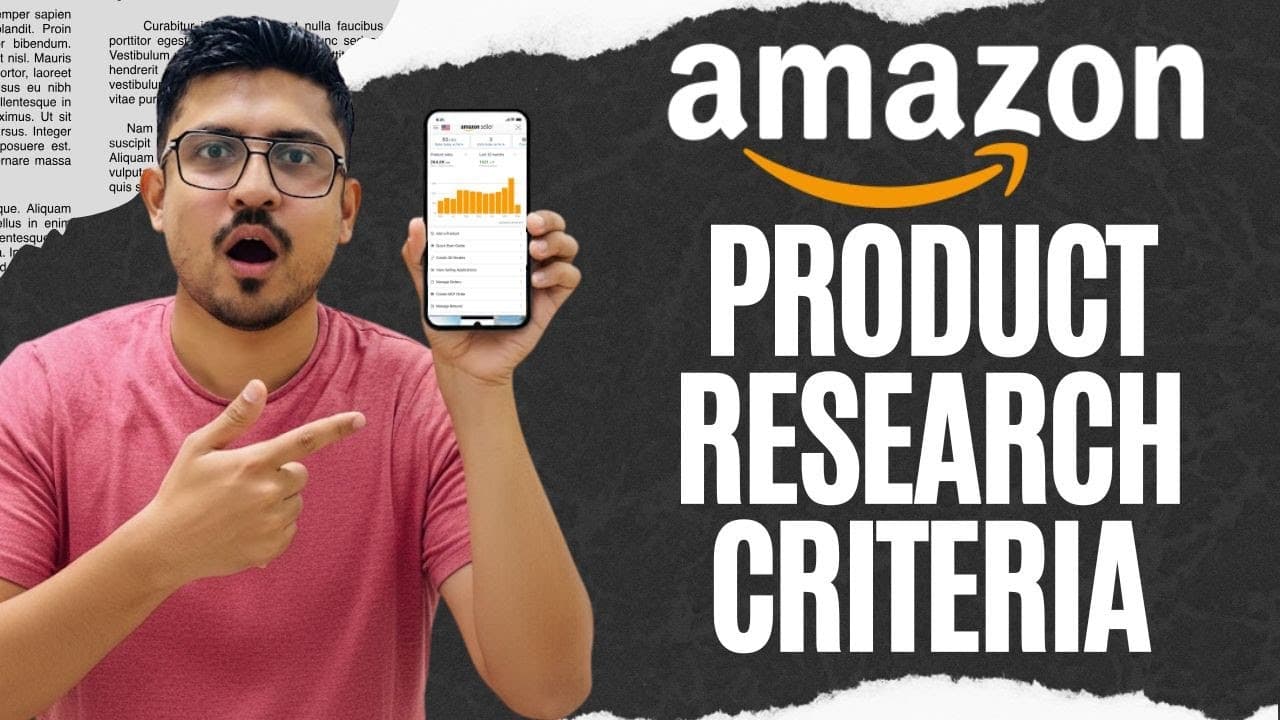 Amazon FBA Product Research Criteria UPDATED
