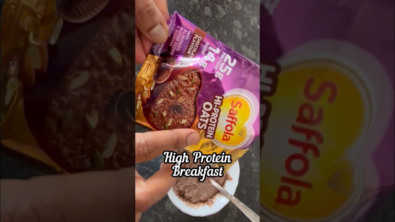 Saffola Hi-Protein Oats #shorts #shortsfeed #saffolaoats #highprotein
