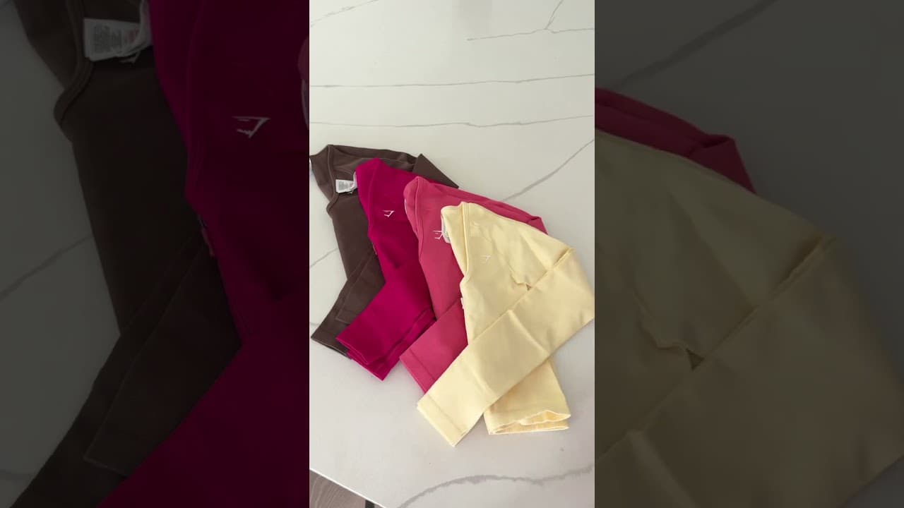 @gymshark code marissa10 | dropping oct 8 2pm est #asmr #unboxing #clothinghaul #gymshark