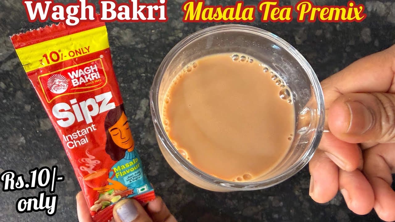 Wagh Bakri Sipz Instant Masala Chai Premix Review | How to make Wagh Bakri Instant Masala Tea??
